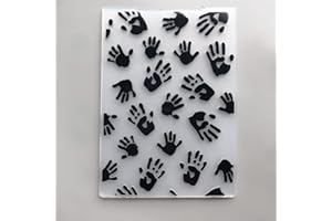 DZIXY 0 Shipping Fee Over 20 GBP New Hand Print Embossing Folders for Cards Making Supplies DIY Papers Photo Album Crafts 3D Scrapbooking Plastic Stencils