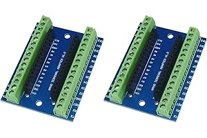 DUBEUYEW SP-Cow 2pcs Nano Carte d'extension d'adaptateur de Terminal de contrôleur Nano IO Shield Plaque d'extension Simple pour Arduino Mano AVR