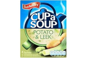 Batchelors Una Taza De Sopa De Puerros Y Cremoso De Patata (4 Por Paquete - 107g)