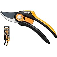 Fiskars Bypass-Gartenschere, Plus SmartFit, P541, Für frische Äste und Zweige, Antihaftbeschichtet, Edelstahl-Klingen…