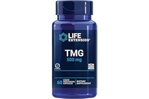 Life Extension, TMG, 500mg, 60 Capsules liquides végétaliennes, Sans Gluten, Sans Soja, Végétarien