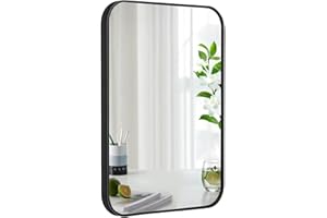 ARROMI Petit Miroir, Miroir Portable, Mirroir, Miroir Maquillage, Table Miroir Support Pliable Concu Maquillage Miroir Mains Libres Portable Miroir, Idéal pour Coiffure, Voyage (Noir)