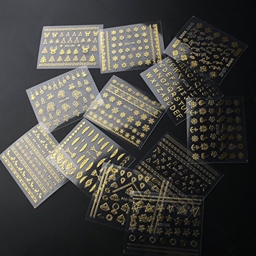 RUIMIO Nagelsticker 30-teilig Kunstnägel Dekoration - 4