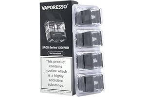 VAPE SOCIETY Cápsulas de repuesto para Vaporesso XROS, paquete de 4 unidades, 1,2 ohm, Neutral