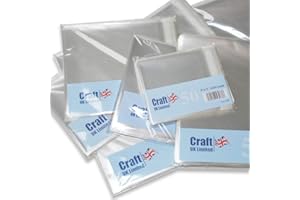 Craft UK DL Poly Sacs, Transparent, Lot de 50