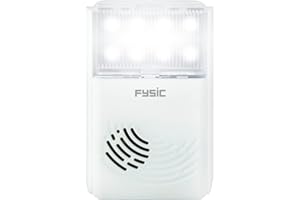 Fysic FD-35 Amplificateur de sonnerie de téléphone avec sonnerie extra forte et lumière flash - Amplificateur de sonnette - Blanc