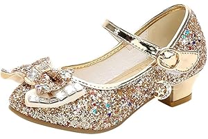 LIQIQI Scarpe da Principessa, Bambina Ballerine Ballo Scarpe Premio Diamante Paillettes Bling Scarpe Principessa Eleganti Anti Scivolo Sala da Ballo Bambini - Chic