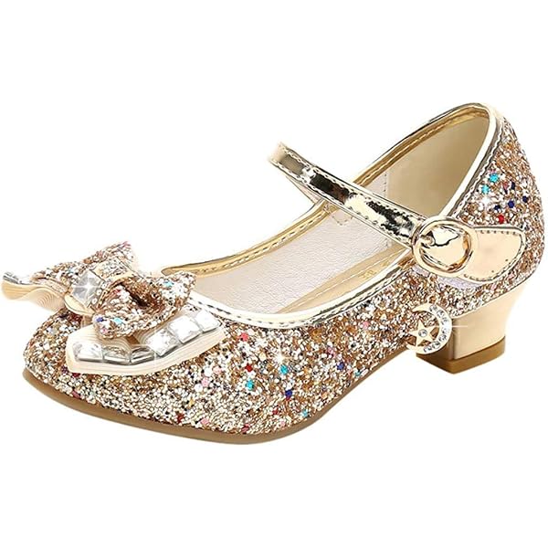 Scarpe Bimbo 27 Scarpe Eleganti Bambina Per Cerimonia Festa Sandali Per Ragazze Scarpe Principessa Bambina Tacchi - 10