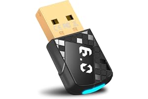 Bluetooth 6.0-adapterdongel för PC, USB Bluetooth-stick för mus, tangentbord, hörlurar, , låg latens, plug & play, handkontroll, endast för Windows 11/10/8.1, med baklykta