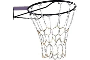 ProLeo Basketballnetz, Kette Basketballkorb, Metallnetz Basketball Korb Netz Ersatznetz Stahl Ketten Netz Basketballnetz aus Metall
