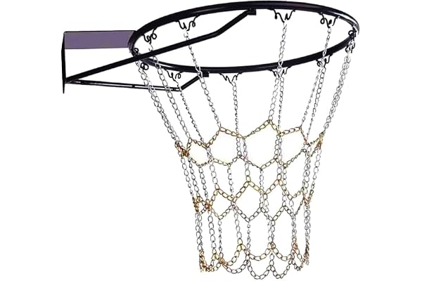 ProLeo basketnät, kedja basketkorg, metallnät basket korg nät ersättningsnät stålkedjor nät basketnät av metall