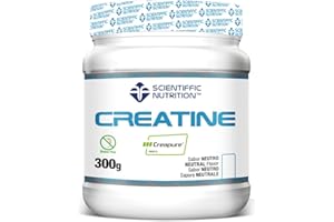 MST SCIENTIFFIC NUTRITION Scientiffic Nutrition - Creatine 100% Creapure, Creatina Monohidratada en Polvo para el Pre Entreno, Aumentar Masa Muscular y Resistencia, Gran Solubilidad - 300g