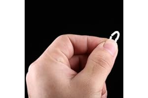 SHANRYA Anneau De Bec De Poulet, 50 Pièces Fermoirs De Bec De Poulet Anneau De Pression De Bouche De Poulet, Outil De Plume Anneaux De Pression Anti-picage Outil De Plume Pour La Maison, 15mm x 9mm Blanc