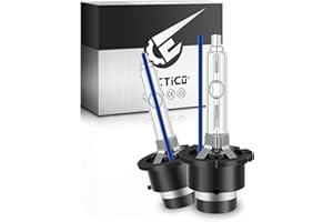 TECTICO D2S 35W Xénon Ampoule HID de HID kit de Conversion 8000K 12V Bleu Froid +300% Ultra Clair Kit de Conversion Bi HID Ampoule, 2 Ampoules