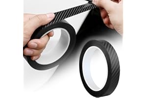 MIGIFTDY Autotür kantenschutz, Karbon Autofolie Schutzfolie Einstieg Universal Auto Lackschutzfolie Auto Einstiegsleisten Kohlefaser Aufkleber Lackschutzfolie für Auto Fahrrad Motorrad (3cm*5cm)