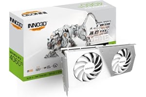 INNO3D INNO3D GeForce RTX 4060 Ti 8GB Twin X2 OC WHITE - Videokaart (N406T2-08D6X-171153W)