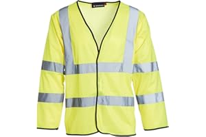 BLACKROCK 80100 Warnweste, langärmelig, EN20471, Klasse 3, Gelb