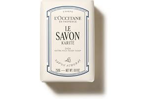 L'OCCITANE - Shea (Karité) Extra Mild Tvål - 250 g | Alla hudtyper - Rengör skonsamt och lämnar huden behaglig - Tillverkad i