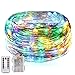 Produktbild BOLWEO 5M / 16.4Ft 66LEDs batteriebetriebene LED-Schnur-Lichter, Fern- / Dimmable/Timer, wasserdichte kupferne Draht-feenhafte Lichter für Innenparty-Hochzeit im Freien, Regenbogen