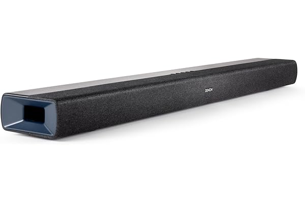Denon DHT-S218, Barre de Son TV, Dolby Atmos, Pleine Bande Passante, Dialog Enhancer, HDMI 4K avec eARC - Noir