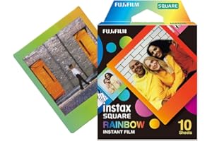 FUJIFILM instax 16671320 Rainbow Lot de 10 Films carrés