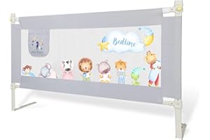 Kiddy dreams Barriere de Sécurité Enfant Lit Portable 180 190cm Bébé Rail de Lit Anti-Chute