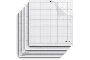 Nicapa Mata do cięcia Silhouette Cameo 4/3/2/1, [standardowa przyczepność 30,5 cm x 30,5 cm, 4 sztuki] klejąca, elastyczna, antypoślizgowa mata zastępcza do sylwetki kameo