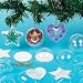 Produktbild Baker Ross Glitzernde Weihnachtskugeln für Kinder zum Verzieren und Aufhängen (9 Stück)