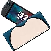 PALPOW Funda Slim de PU para Nintendo Switch 2 - Estuche de Viaje a Prueba de Golpes con 5 Ranuras para Juegos, Bolso Protect