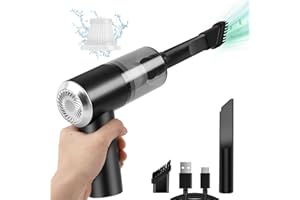 SUMEI Rechargeable Keyboard Vacuum Cleaner Cordless, 42W 3.5Kpa Powerful Hand Held Desk Vacuum Cleaner（with LED Light）,Usb Mini Hoover for Car,Pet,Pc,Computer,Laptop,Desktop,Keyboard Cleaning