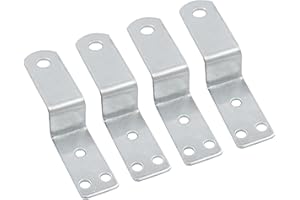 SagaSave Z-Form Eckwinkel, Bilderrahmen Hosenträger Möbelhalterung Befestigung, Winkel Halterung Eckmontage Regalhalterung Fotorahmen Klammer Zubehör, 4er Pack (M)