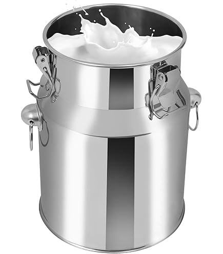 Edelstahl Milchkann - Vielseitiger Vorratsbehälter Für Milch, Wein & Gastronomie (12L/30L/40L/60L)