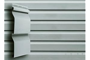 ALTA PROFIL Kunststoffpaneele Hellgrau Fassadenpaneele Fassadenverkleidung Giebelverkleidung Holzoptik Hausverkleidung Chaletverkleidung (Musterstück T01 Hellgrau)