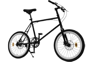 HauTour Bicicleta para niños de 14, 16, 18, 20", bicicleta infantil de acero rico en carbono con volante y sillín de altura ajustable, para niños de 3 a 9 años