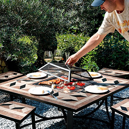 Mosaik-Grill-Sitzgruppe - 3