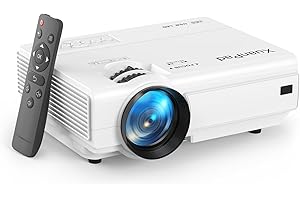 XuanPad Mini Projector, 2025 Upgraded 14000L Portable Video Home Projector, HD 1080P Supported, Compatible with TV Stick, HDMI, USB, AV, Laptop, iPhone, Android Smartphone