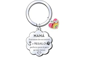 LUODAN Regalo Mamá Madre Llavero,Regalo para el día de la madre,Regalos Llavero Cumpleaños para Mamá,Regalo Mamá Cumpleaños,Navidad,día de la madre