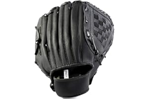 Acidea Rękawice baseballowe z miękką, solidną skórą PU, pogrubione rękawiczki do softballu, dla dzieci, nastolatków, dorosłych, do rzucania prawą ręką, rękawiczki dla leworęcznych..