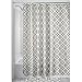 Produktbild Wasserdicht Schimmel Beweis Bad Duschvorhang mit 12 Haken - Qualitäts-Polyester-Gewebe, Klassik Trellis-Muster 180 x 180 cm