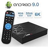 T95 Max Android 9.0 TV Box with 4GB RAM 32GB ROM Allwinner H6 Quad-Core Cortex-A53 CPU Supports 6K 4K H.265 Output 2.4GHz WiFi 100M LAN Enternet USB 3.0 Set Top Box