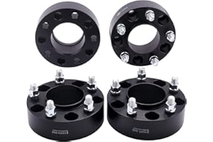 VLAOSCHI Black Forged 5x4.5 Hubcentric Wheel Spacers 2 Inch with 12x1.5 Studs 67.1mm Hub Bore Compatible with Jeep Hyundai-Mazda-Mitsubishi 5 Lug 5x114.3 for Compass Patriot Genesis Tucson-Pack of 4