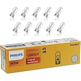Philips W5W T10 Park Ampul&uuml; 12V 5W Standart , 10'lu Paket