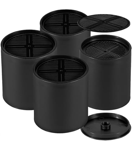 Set Di 4 Piedini Regolabili Per Mobili - Altezza 10 Cm, Portata 50 Kg Ciascuno, In Plastica Dura Con Fondo In Feltro