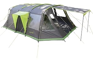 Skandika Tente Tunnel Nordland pour 4 Personnes | Tente avec Sol Cousu, étanche, Colonne d'eau 5000 mm, Hauteur 2 m, moustiquaires, avec/sans Sleeper Technology | Tente de Camping familiale