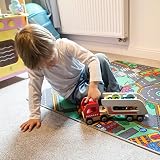 Ultrakidz Autotransporter aus Naturholz mit 4 Autos und abnehmbarem Anhänger - 6