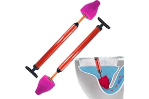 LHLWCCP 2 Pezzi Pompa Ventosa Sturalavandini a Pressione, Stura WC Sturatubi Aria Compressa, Pompa Stura Scarichi a Pressione, Sblocco Tubo di Scarico WC ad Alta Pressione per Disintasare Stura WC