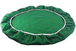 Tsffae Pokertisch-Abdeckung, Runde Grüne Filz-tischdecke, Casino-Stil, Pokertischschutz, Spielnacht, Geräuschreduzierung Und Rutschschutz