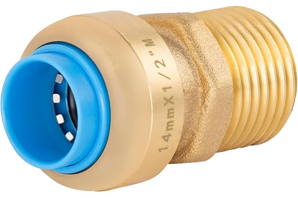 Raccord automatique universel Ø14 mâle 15x21 (1/2) TOUT PUSH