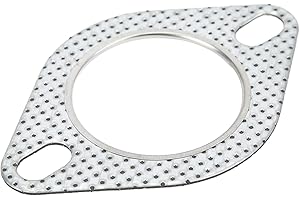 AYNEFY Auspuff Dichtung, 2,25 Zoll/57mm Metall 2 Löcher Universal Ersatz Verstärkter Rohr Dichtung Auspuffrohr-Flanschdichtung für Turbokrümmer Ablassrohre