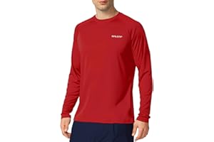 BALEAF Męska koszulka UV UPF 50+ z krótkim rękawem Rashguard, męska koszulka do pływania, nurkowania